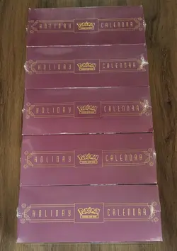 Lot of 5 - Pokemon TCG 2025 Holiday Calendar - Brand New Factory Sealed - Image 4