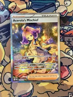 Acerola's Mischief Pokemon Mega Evolutions SIR 183/132 Nm-Mint !!! - Image 1