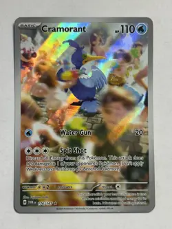Pokemon TCG Cramorant 176/167 Twilight Masquerade Illustration Rare NM - Image 1
