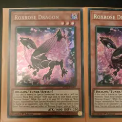 YUGIOH 1X ROXROSE DRAGON MP22-EN060 - PRISMATIC/SECRET 1ST EDITION Mint - Image 2