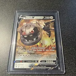 Steelix V 115/185 - Vivid Voltage - Ultra Rare Pokemon Card - Near Mint M/NM - Image 1