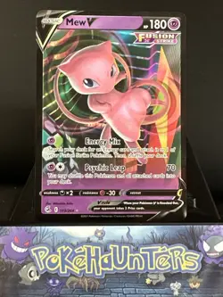 Pokemon Card Mew V Fusion Strike 113/264 Holo Ultra Rare Near Mint - Image 1