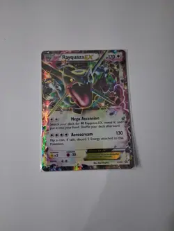 Rayquaza EX XY69 Shiny Holo Card XY Promo DMGed - Image 1
