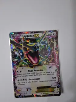 Rayquaza EX XY69 Shiny Holo Card XY Promo DMGed - Image 3