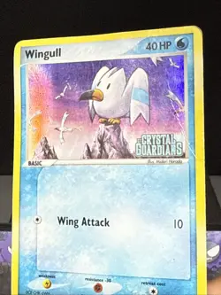 Pokemon Card Wingull 70/100 STAMPED Reverse Holo EX Crystal Guardians Played - Image 2