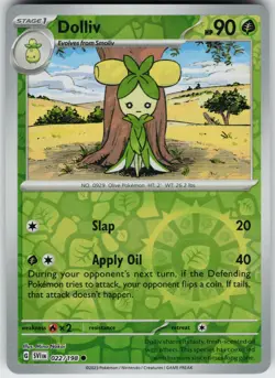 Pokemon Dolliv 022/198 SV01: Scarlet & Violet Base Set NM Reverse Holo card - Image 1