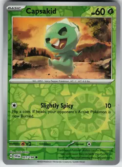 Pokemon Capsakid 027/198 SV01: Scarlet & Violet Base Set NM Reverse Holo card - Image 1