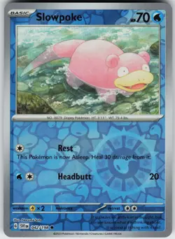 Pokemon Slowpoke - 042/198 SV01: Scarlet & Violet Base Set NM Reverse Holo card - Image 1