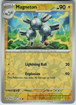 Pokemon Magneton 064/198 SV01: Scarlet & Violet Base Set NM Reverse Holo card - Image 1