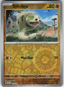 Pokemon Silicobra 119/198 SV01: Scarlet & Violet Base Set NM Reverse Holo card - Image 1