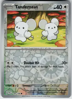 Pokemon Tandemaus 160/198 SV01: Scarlet & Violet Base Set NM Reverse Holo card - Image 1