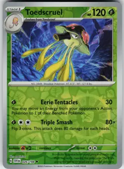 Pokemon Toedscruel 026/198 SV01: Scarlet & Violet Base Set NM Reverse Holo card - Image 1