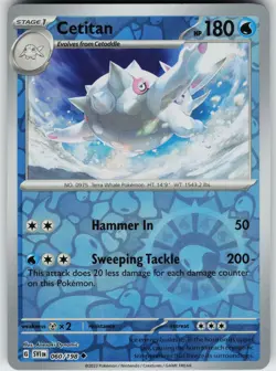 Pokemon Cetitan 060/198 SV01: Scarlet & Violet Base Set NM Reverse Holo card - Image 1