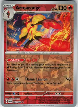 Pokemon Armarouge 041/198 SV01: Scarlet & Violet Base Set NM Reverse Holo card - Image 1