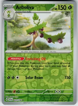 Pokemon Arboliva 023/198 SV01: Scarlet & Violet Base Set NM Reverse Holo card - Image 1