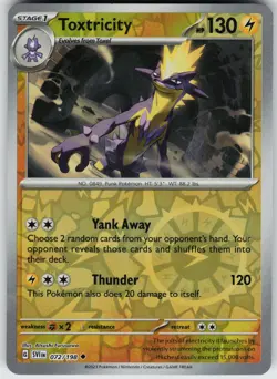 Pokemon Toxtricity 072/198 SV01: Scarlet & Violet Base Set NM Reverse Holo card - Image 1