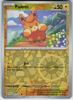 Pokemon Pawmi 073/198 SV01: Scarlet & Violet Base Set NM Reverse Holo card - Image 1