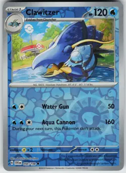 Pokemon Clawitzer 050/198 SV01: Scarlet & Violet Base Set NM Reverse Holo card - Image 1