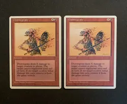 Magic: The Gathering Disintegrate 4th Edition 1995 MTG x2 - Image 1