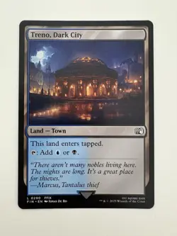 Treno Dark City MTG Magic the Gathering Card NM Near Mint FIN - Image 1