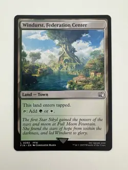 Windurst Federation Center MTG Magic the Gathering Card NM Near Mint FIN - Image 1
