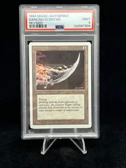 DANCING SCIMITAR Revised 1994 Magic The Gathering MTG PSA 9 MINT 🔥Rare🔥 - Image 1