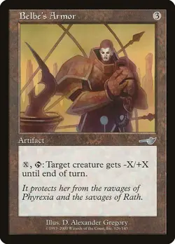 MTG Nemesis --- BELBE'S ARMOR --- Uncommon! NM! Magic the Gathering! - Image 1