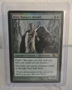 Magic, The Gathering Yeva, Nature's Herald 197/249 Foil Core Set 2013 M13 MTG - Image 1