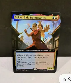 MTG MagicCon Atlanta exclusive promo Sokka, Bold Boomeranger Foil - Image 1