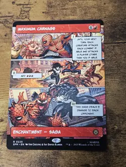 Maximum Carnage Borderless Marvel's Spider-Man 225 MTG SPM NM/M RARE - Image 1