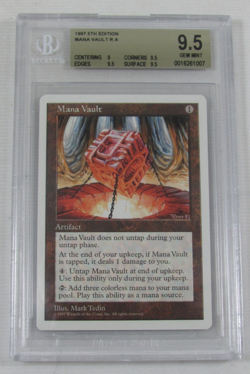 MTG 5TH EDITION MANA VAULT BGS 9.5 GEM MINT CARD 9/9.5/9.5/9.5 - Image 1