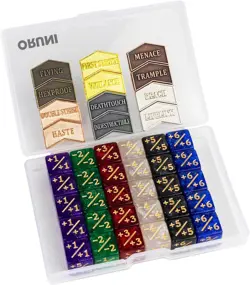 42 Pieces MTG Dice Counters 12mm Abilities Keywords Reversible 0.47 inches - Image 1