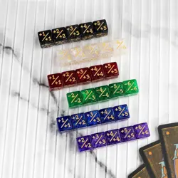 42 Pieces MTG Dice Counters 12mm Abilities Keywords Reversible 0.47 inches - Image 3