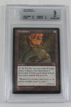 MTG TEMPEST GRINDSTONE BGS 9 MINT CARD 9.5/9/9.5/8.5 - Image 1
