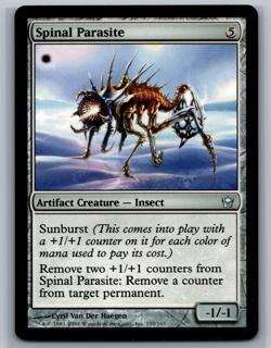 Magic The Gathering Fifth Dawn Spinal Parasite #155/165 MTG TCG CCG - Image 1