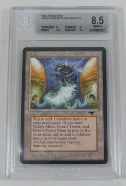 MTG ANTIQUITIES URZA'S POWER PLANT BUG BGS 8.5 NM-MT+ CARD 8/9/9.5/9.5 - Image 1