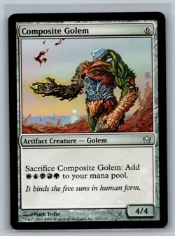 Magic The Gathering Fifth Dawn Composite Golem #111/165 MTG TCG CCG - Image 1