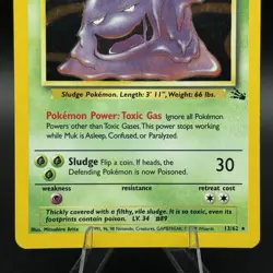 Pokemon TCG Muk 13/62 Fossil Set Holo Rare Unlimited 1999 WOTC LP - Image 3