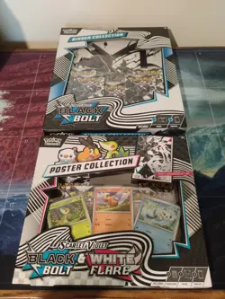 Pokemon Black Bolt and White Flare Collection Bundle Binder & Poster Collection - Image 1