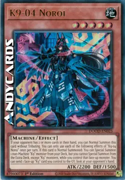 K9-04 NOROI • Ultra R • DOOD EN025 • 1Ed • Yugioh! • ANDYCARDS - Image 1