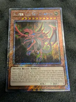 Yugioh - Slifer the Sky Dragon RA04-EN117 1st Edition Platinum Secret Rare NM - Image 1