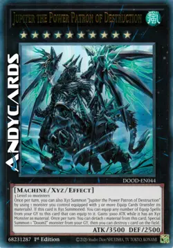 JUPITER THE POWER PATRON OF DESTRUCTION • Ultra R • DOOD EN044 • 1Ed • Yugioh! - Image 1