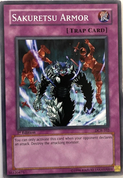 Sakuretsu Armor - SD10 - DCR 102 - Common - 1st Edition YuGiOh TCG Card - Image 1