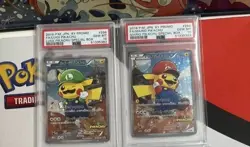 PSA 10 Mario & Luigi Pikachu 294/XY-P & 296/XY-P Japanese Pokemon Card - Image 1