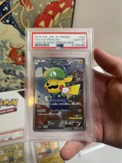 PSA 10 Mario & Luigi Pikachu 294/XY-P & 296/XY-P Japanese Pokemon Card - Image 2