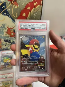 PSA 10 Mario & Luigi Pikachu 294/XY-P & 296/XY-P Japanese Pokemon Card - Image 3