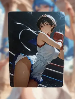 Sakura Kasugano Street Fighter Anime Waifu Sexy Goddess Doujin Lewd Hentai Card - Image 1