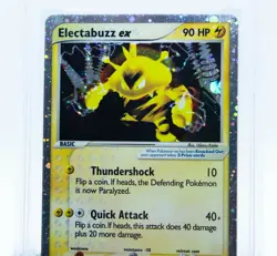 PSA 8 ELECTABUZZ EX 97/109 Ultra Rare Ex Ruby & Sapphire E-Series - Pokemon Card - Image 2