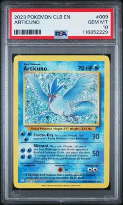 2023 POKEMON CLB-TRADING CARD GAME CLASSIC #009 ARTICUNO PSA 10 - Image 1