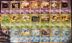 Vintage Pokemon Card Lot Japanese Pocket Monsters 1999/2000 WOTC LP/MP/HP - Image 1